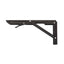 Set 2 suporti pliabili metalici pentru raft, 300mm, culoare neagra