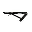 Set 2 suporti pliabili metalici pentru raft, 300mm, culoare neagra