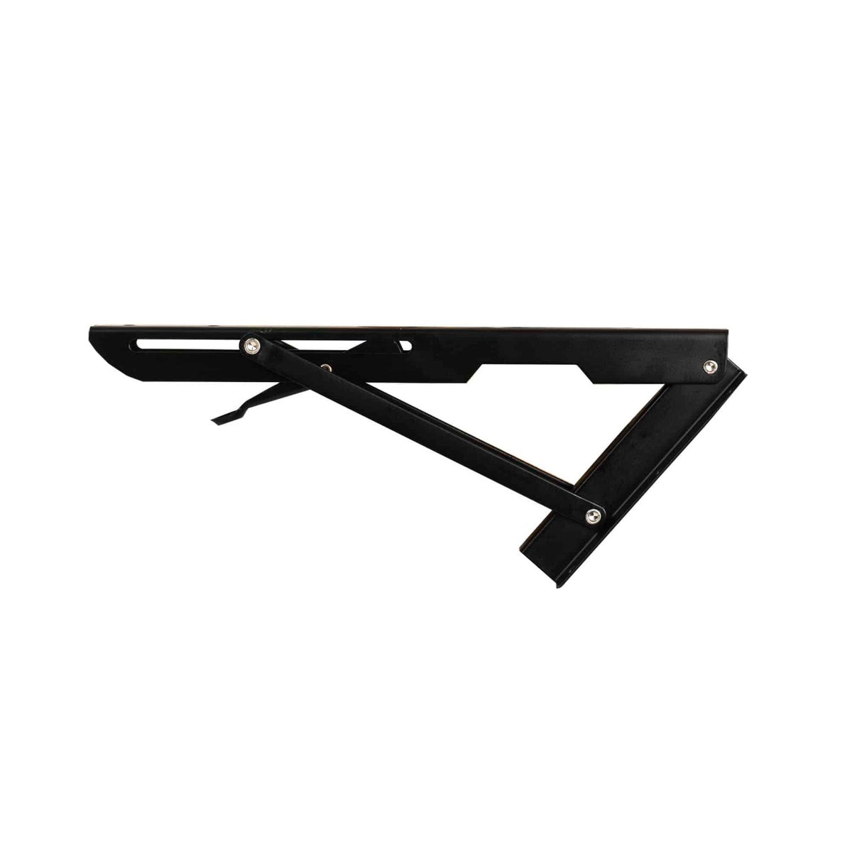 Set 2 suporti pliabili metalici pentru raft, 300mm, culoare neagra