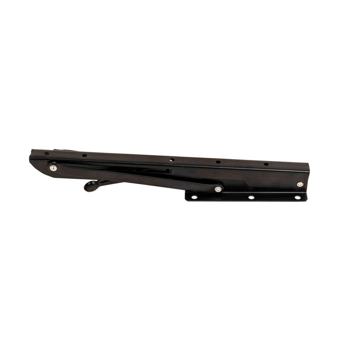 Set 2 suporti pliabili metalici pentru raft, 300mm, culoare neagra