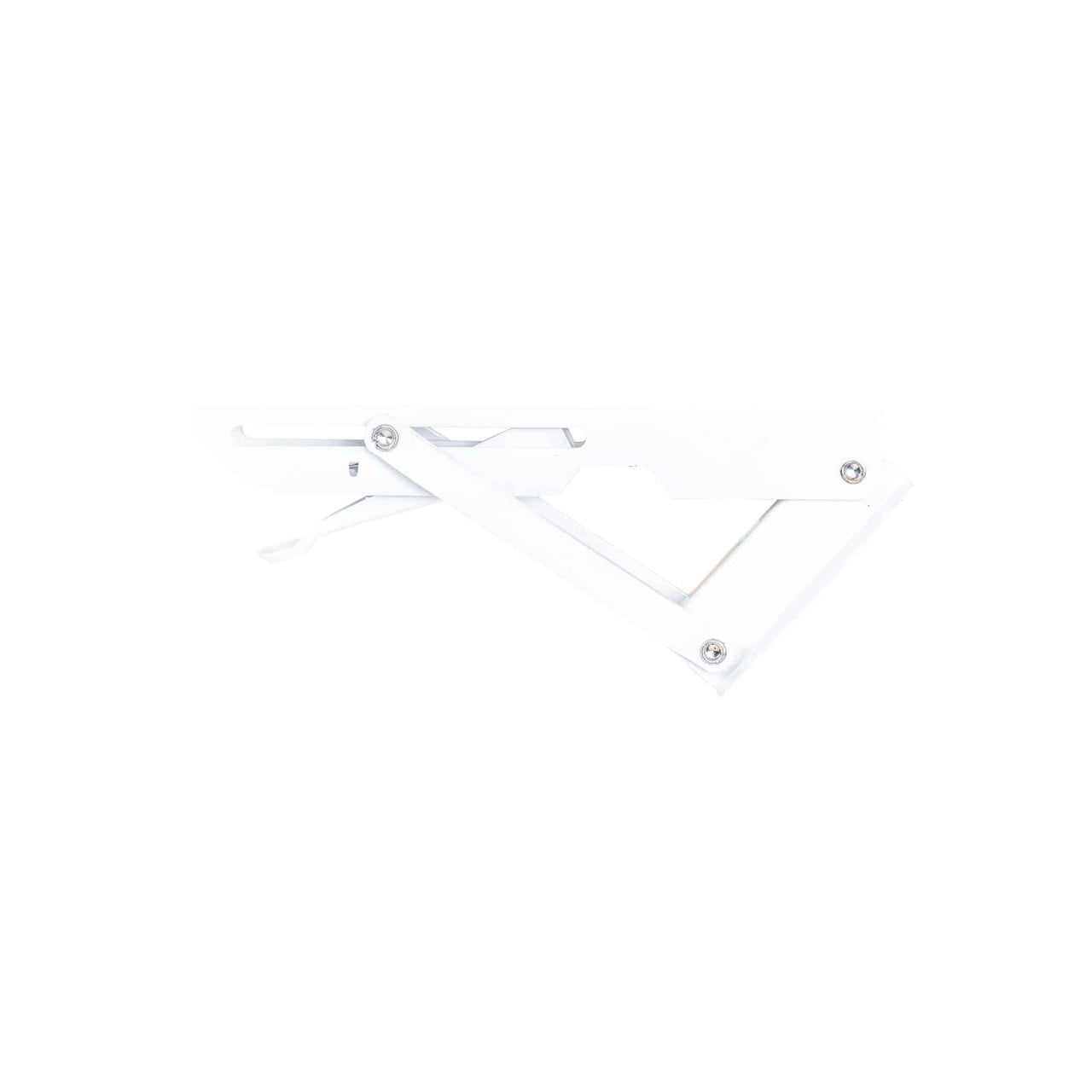 Set 2 suporti pliabili metalici pentru raft, lungime 200mm, culoare alba