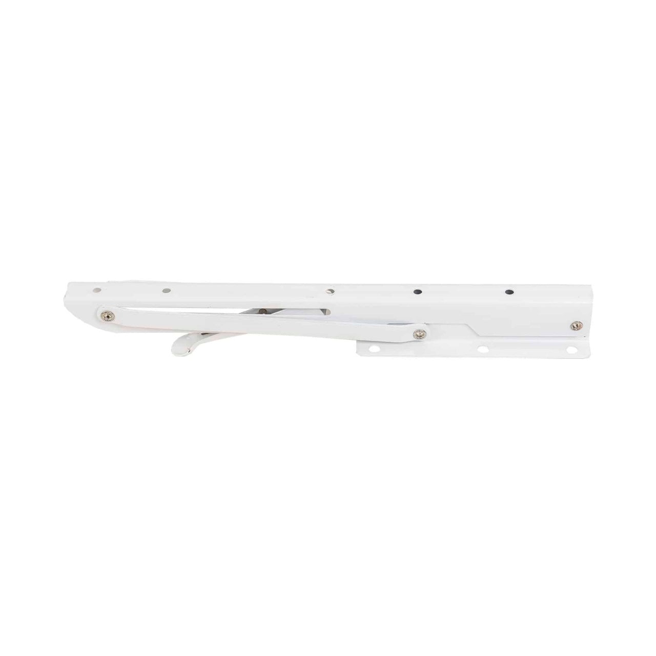 Set 2 suporti pliabili metalici pentru raft, lungime 300mm, culoare alba