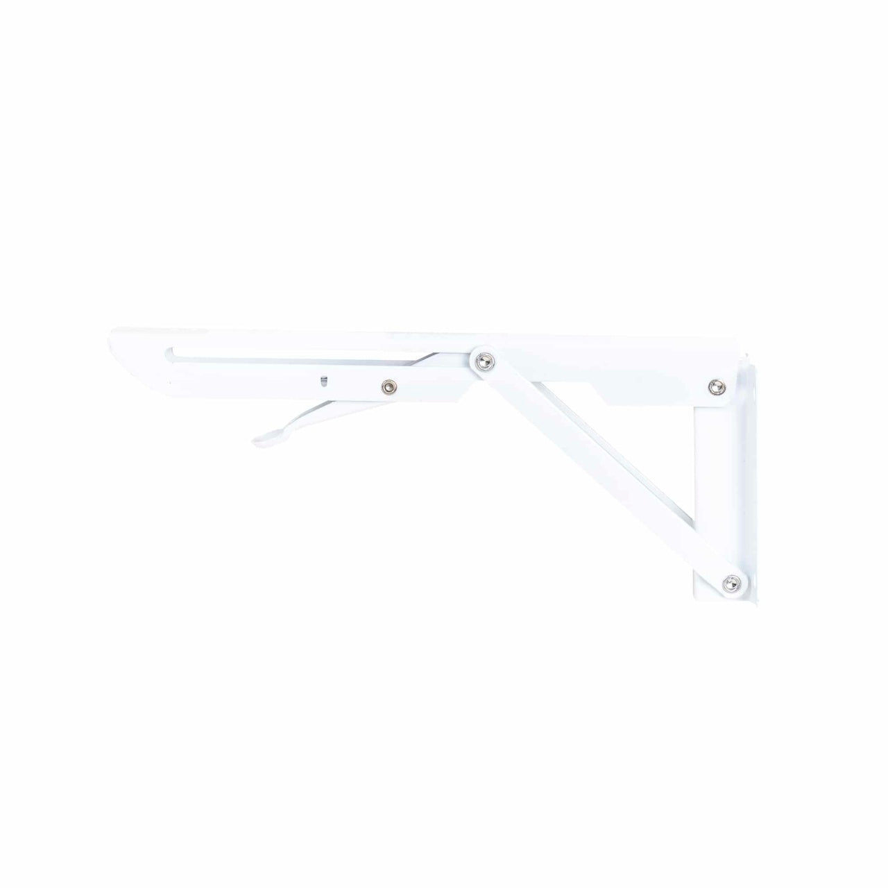 Set 2 suporti pliabili pentru raft, lungime 250mm, culoare alba