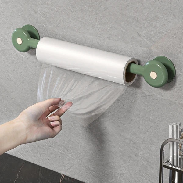 Set 2 suporturi autoadezive, pentru agatat accesorii, dimensiuni 13 x 5.5 cm, din plastic, verde
