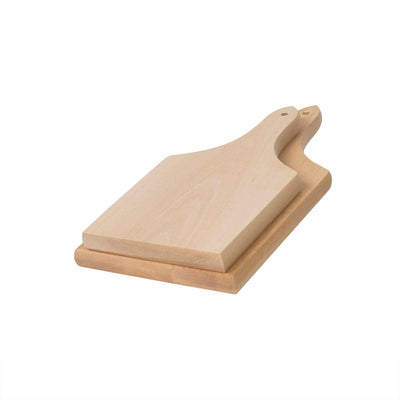 Set 2 tocatoare din lemn de fag cu maner, grosime 20mm, dimensiuni mari si mici