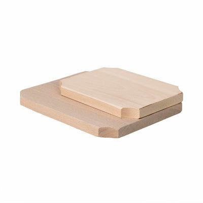 Set 2 tocatoare dreptunghiulare din lemn de fag, grosime 20mm, dimensiuni diferite