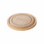 Set 2 tocatoare rotunde din lemn de fag, grosime 2 cm, diametre 24.5cm si 19cm