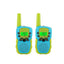 Set 2 Walkie Talkie pentru copii, cu ecran LED, sunet clar si functie de blocare a tastelor, design ergonomic, comunicare pe distanta de pana la 6 km, lanterna incorporata, verde/albastru