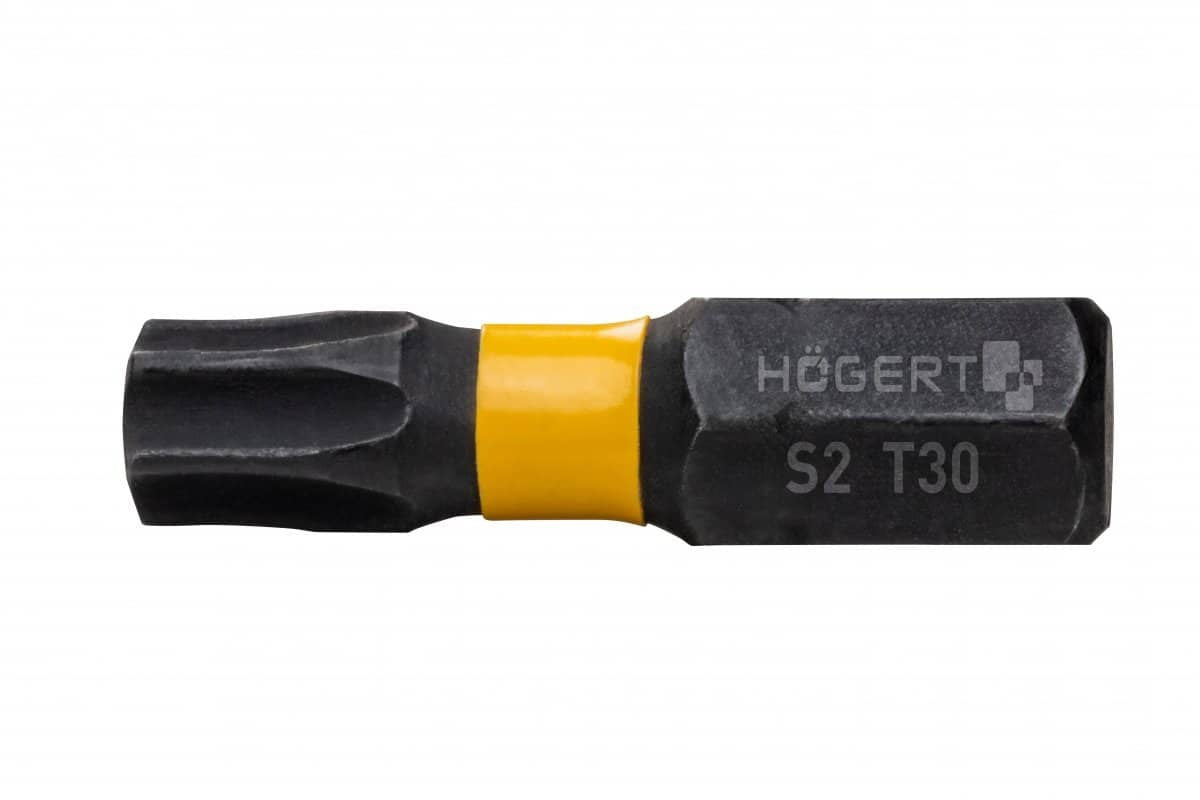 Set 20 biti de impact 1/4, T30, otel S2 rezistent