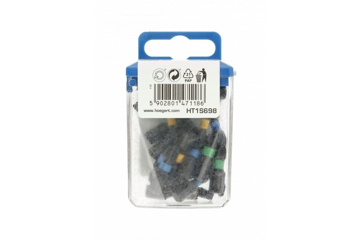 Set 20 biti impact mixti 25mm otel S2 rezistent