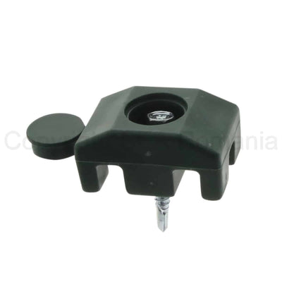 Set 20 cleme plastic pentru prindere panouri bordurate gard 40x30mm, surub 5.5x32mm, verde