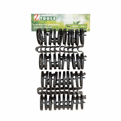 Set 20 clipsuri din plastic pentru plasa de umbrire, rezistente la exterior