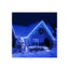 Instalație LED tip țurțuri, 240 LED-uri, 12 m, albastră – imagine 3