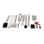 Set 24 piese pentru gratar din inox cu borseta depozitare