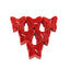 Set 25 lumanari decorative fluture rosu, dimensiuni 4x3.7x1.7 cm