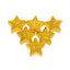 Set 25 lumanari decorative steluta, galben, 4x4x1.7 cm