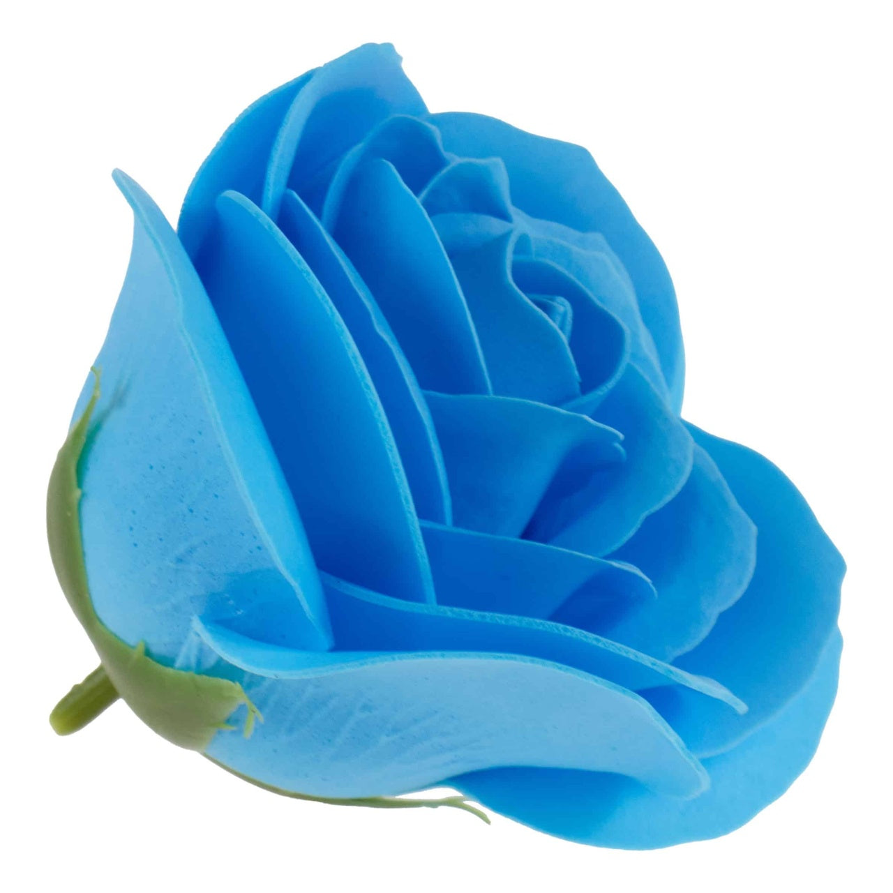 Set 25 trandafiri mari din sapun, parfum fin, culoare turcoaz