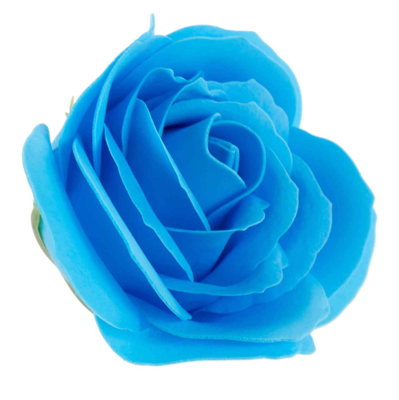 Set 25 trandafiri mari din sapun, parfum fin, culoare turcoaz