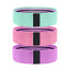 Set 3 benzi elastice pentru fitness, cu 3 niveluri de rezistenta, confectionate din material textil