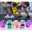 Set 3 benzi elastice pentru fitness, cu 3 niveluri de rezistenta, confectionate din material textil
