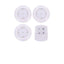 Set 3 corpuri de iluminat FOXMAG24 cu telecomanda, led, alb