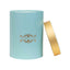 Set 3 cutii cilindrice cu model, dimensiuni diferite, culoare bleu