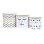 Set 3 cutii cilindrice cu modele diferite, dimensiuni variate pentru decor si cadouri