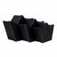 Set 3 cutii coronita negre, dimensiuni diferite pentru decor sau cadouri