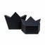 Set 3 cutii coronita negre, dimensiuni diferite pentru decor sau cadouri