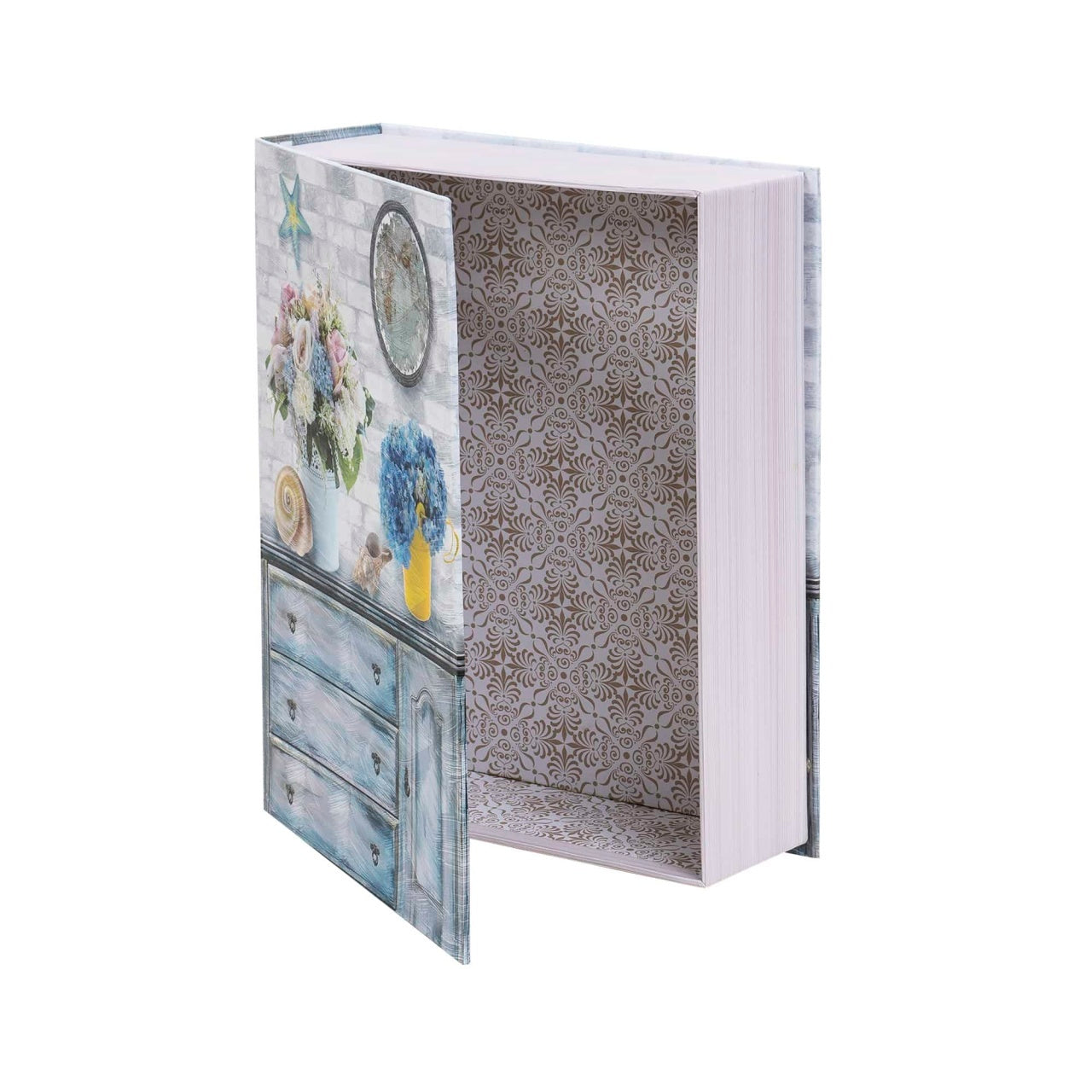 Set 3 cutii cu forma de carte, model decorativ, dimensiuni diferite