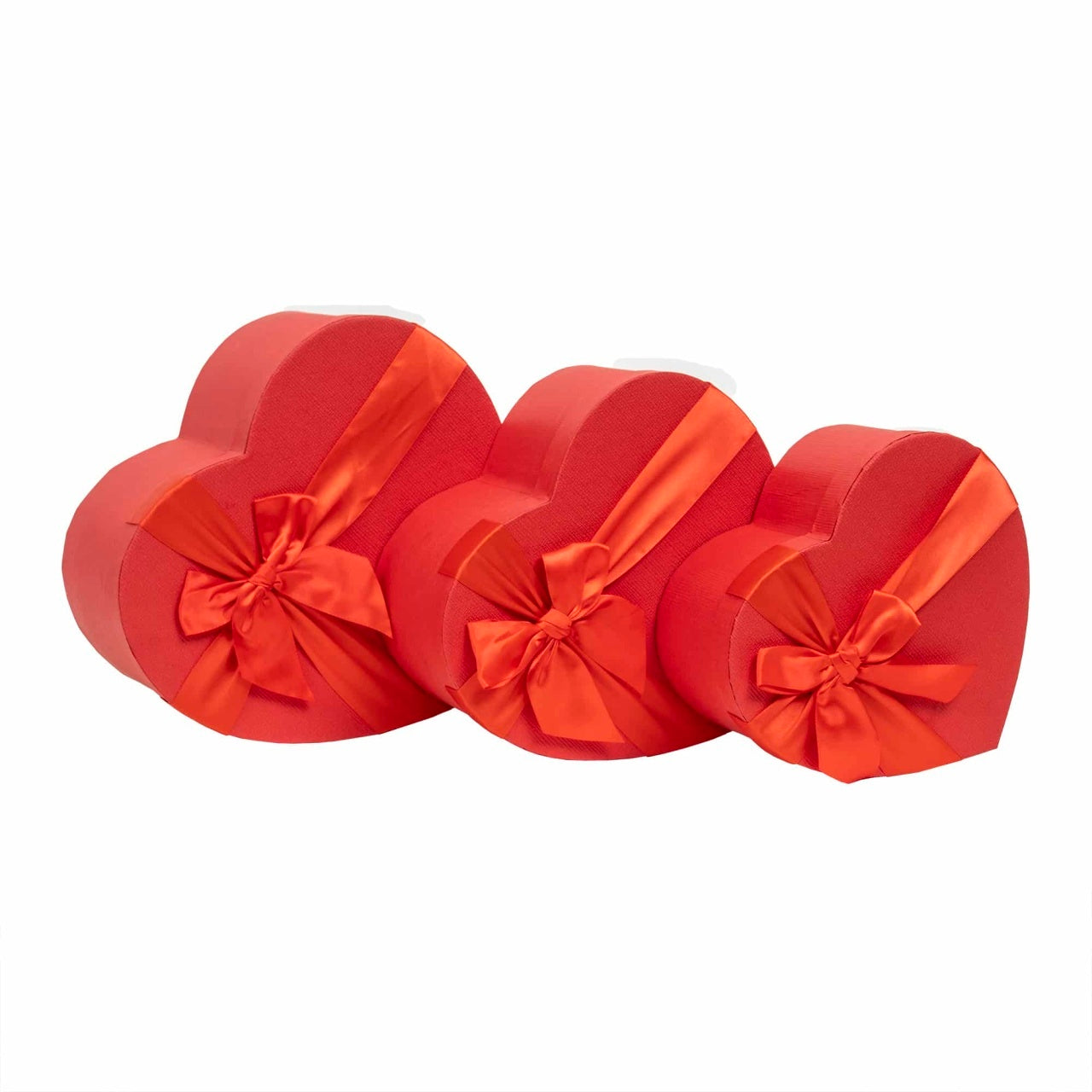 Set 3 cutii in forma de inima, dimensiuni diferite pentru decor si cadouri