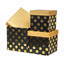 Set 3 cutii patrately cu buline si snur, negru, dimensiuni variate