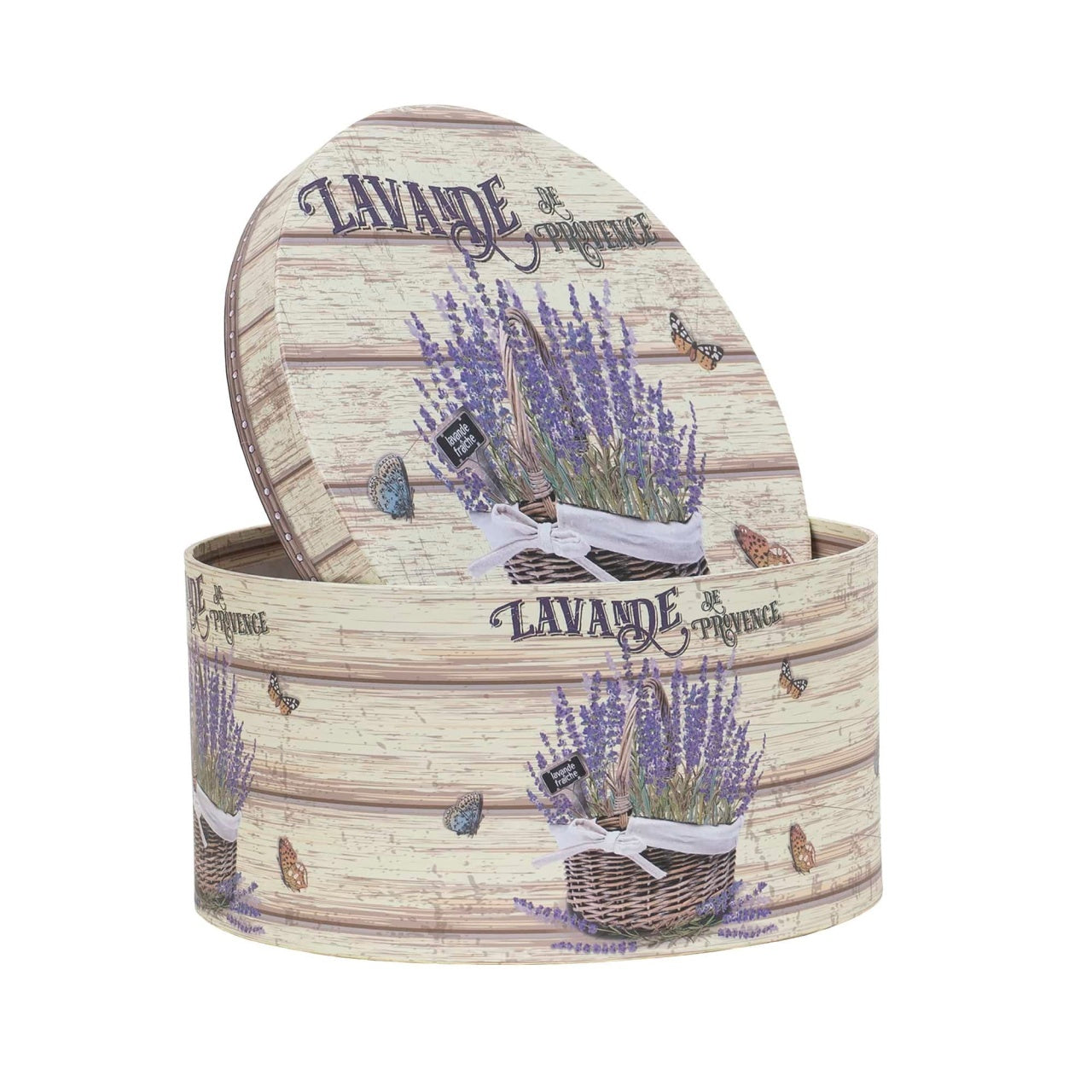 Set 3 cutii rotunde cu model, diferite dimensiuni pentru decor si cadouri