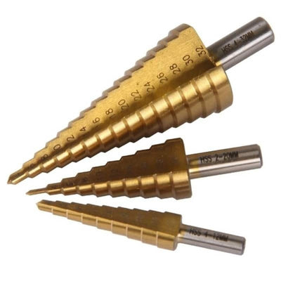 Set 3 freze conice pentru metal, otel de inalta calitate, durabile