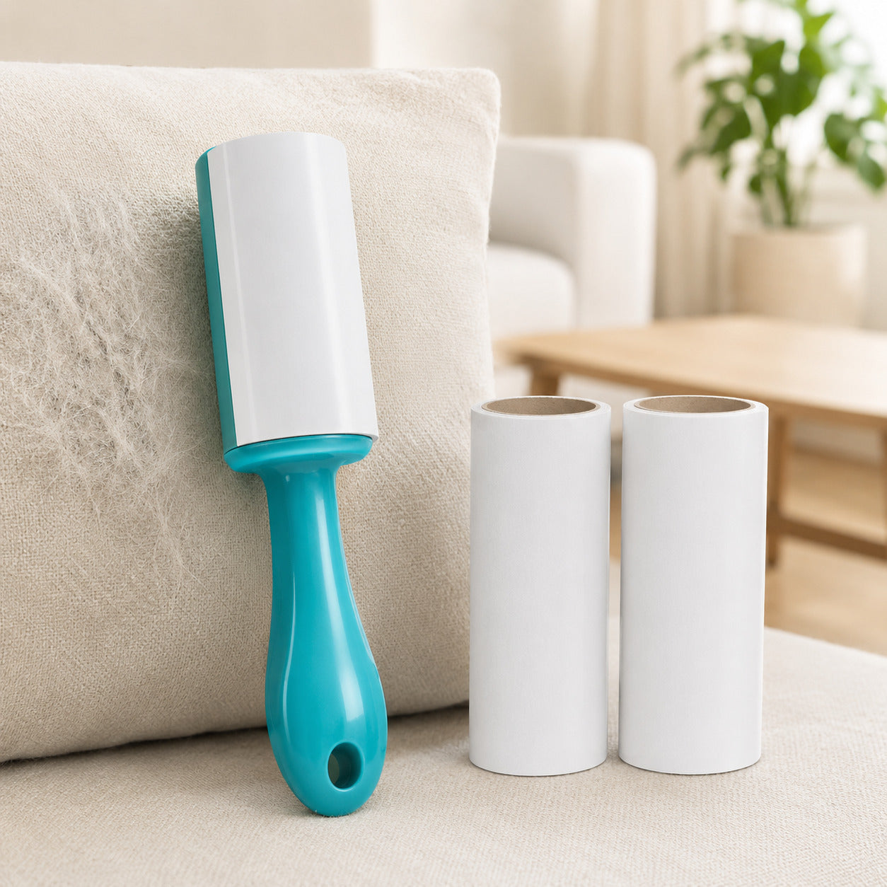 Set 3 în 1 cu Role Adezive pentru Păr de Animale, 3 Piese, Turcoaz – imagine 2