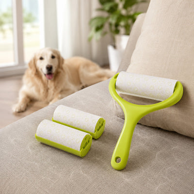 Set 3 în 1 cu Role Adezive pentru Păr de Animale, 3 Piese, Verde – imagine 2