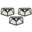 Set 3 lampi cu incarcare solara FOXMAG24, senzor miscare, 3 trepte de iluminare, 100 LED