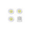 Set 3 lampi LED, 3W, COB, cu telecomanda
