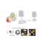 Set 3 lampi LED, 3W, COB, cu telecomanda