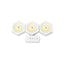Set 3 lampi LED autoadezive hexagonale cu telecomanda si reglaj intensitate