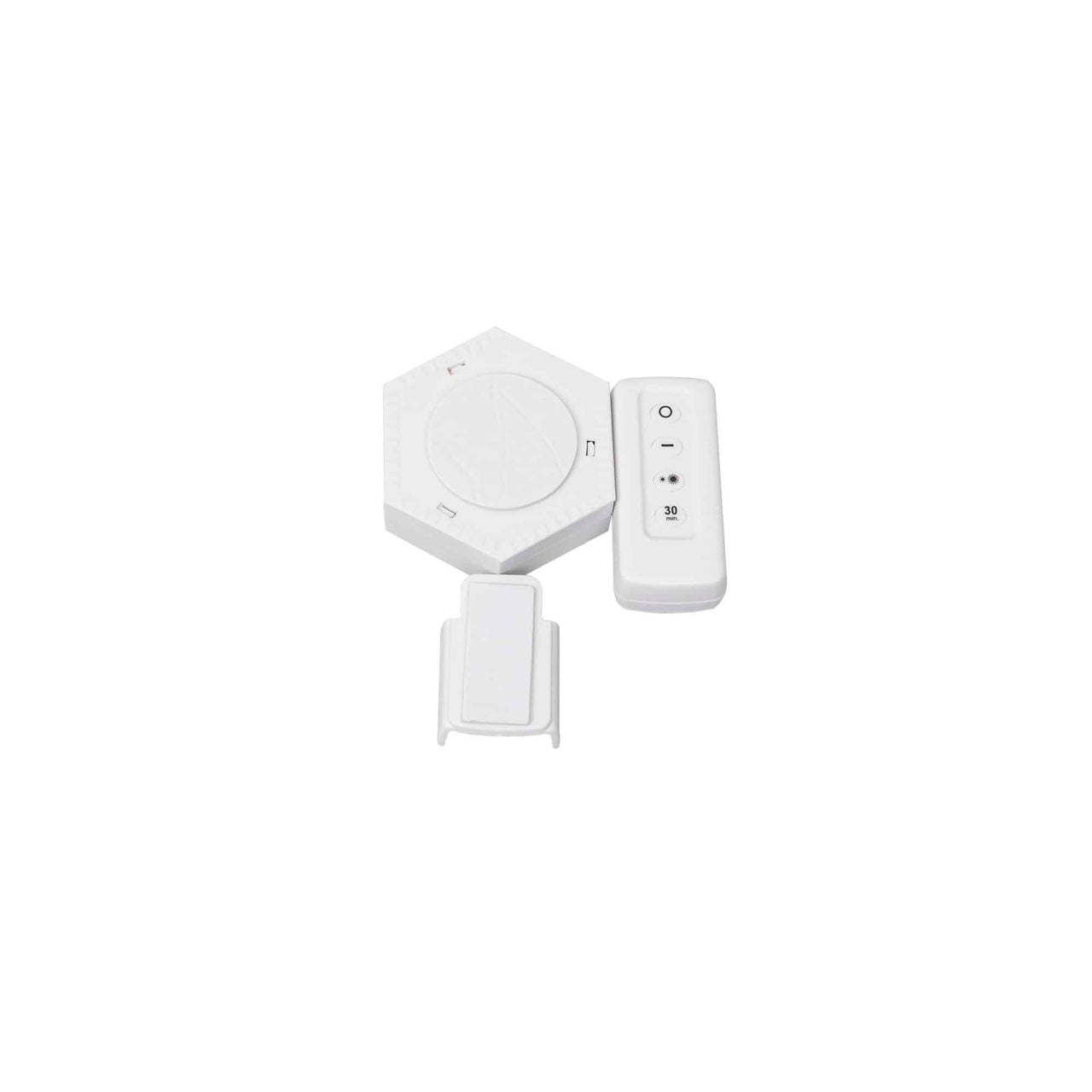 Set 3 lampi LED autoadezive hexagonale cu telecomanda si reglaj intensitate