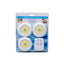 Set 3 lampi LED rotunde cu telecomanda si banda autoadeziva, reglaj intensitate