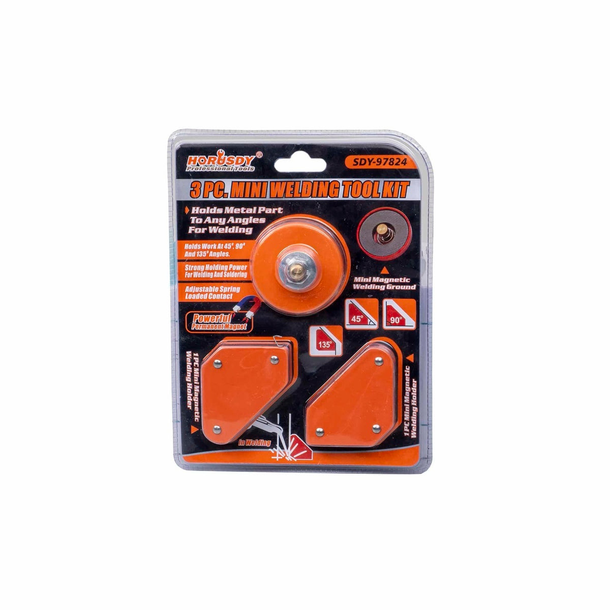Set 3 magneti pentru sudura cu unghiuri de 45, 90 si 135 grade