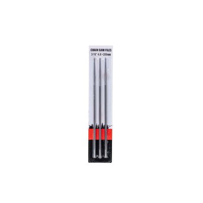 Set 3 pile pentru drujba, 3/16"", 4.8x200mm pentru ascutirea lanturilor