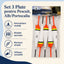 Set 3 Plute pentru Pescuit, Alb/Portocaliu – caracteristici și beneficii