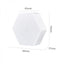 Set 3 spoturi hexagonale LED cu telecomanda, putere 1W per bucata, autoadeziv, dimensiuni 84 x 74 x 27 mm, alb