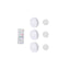 Set 3 spoturi pe baterii, montare cu adeziv, doua moduri de control, telecomanda sau apasare, dimensiuni 6.2 cm x 2.5 cm, alb