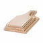 Set 3 tocatoare din lemn de fag cu maner, grosime 20mm, forme dreptunghiulare si oval