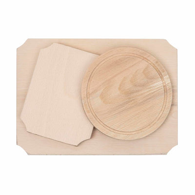 Set 3 tocatoare mixte, dimensiuni 35x25 cm, 20x15 cm si rotund 20 cm