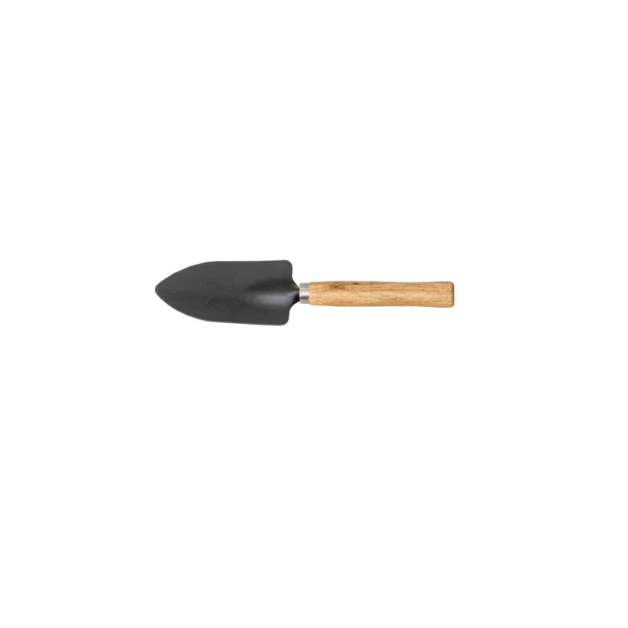 Set 3 ustensile gradina pentru plantat, maner lemn, otel carbon, negru